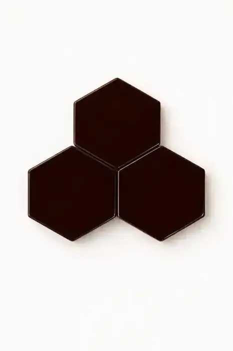 Hexagonito Liso Chocolate