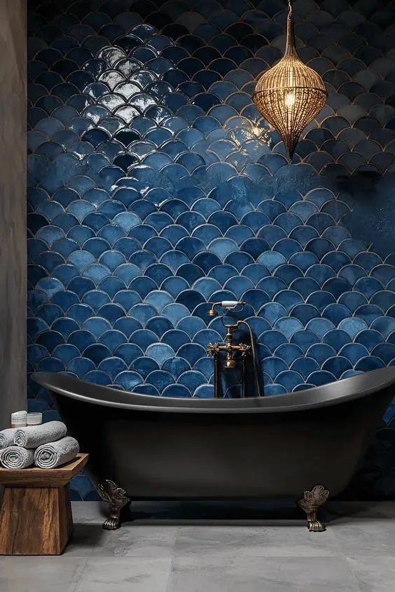 Escamas azul deslavado